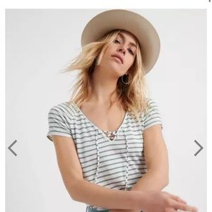 Lucky Brand Lace Up Top